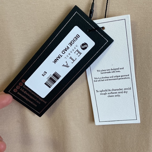 BNWT Seta beige pad tank size M - Picture 5 of 10